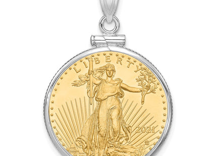 14k White Gold Pendants Style C1885W - Classique Jewelry Inc.