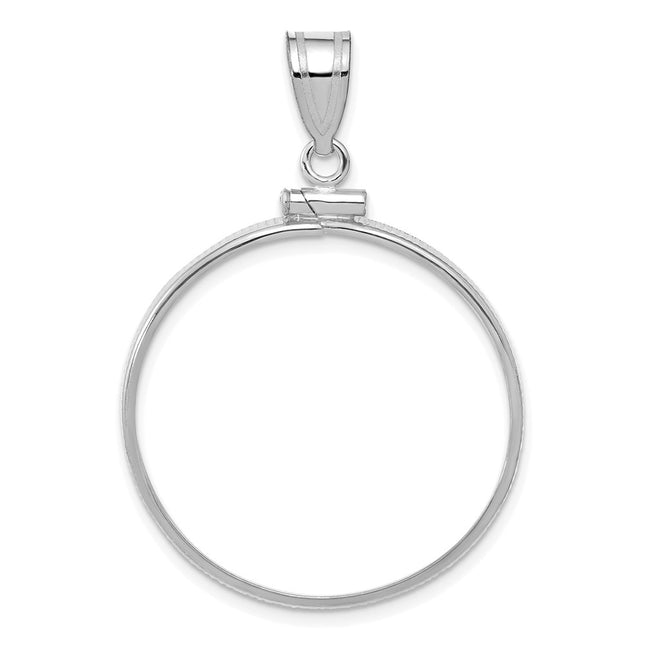 14K white gold pendant