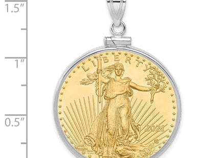 14k White Gold Pendants Style C1885W - Classique Jewelry Inc.