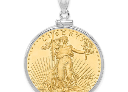14k White Gold Pendants Style C1885W - Classique Jewelry Inc.
