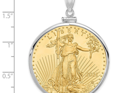 14k White Gold Pendants Style C1885W - Classique Jewelry Inc.