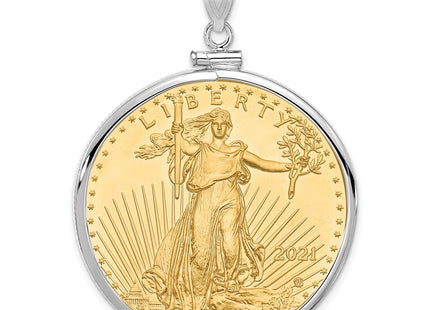 14k White Gold Pendants Style C1885W - Classique Jewelry Inc.