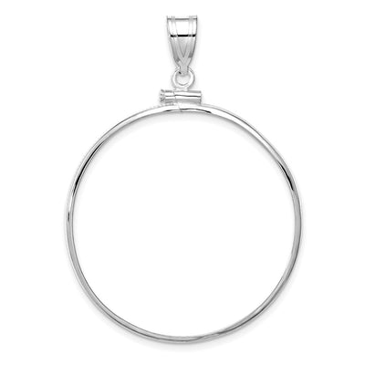 14K white gold pendant