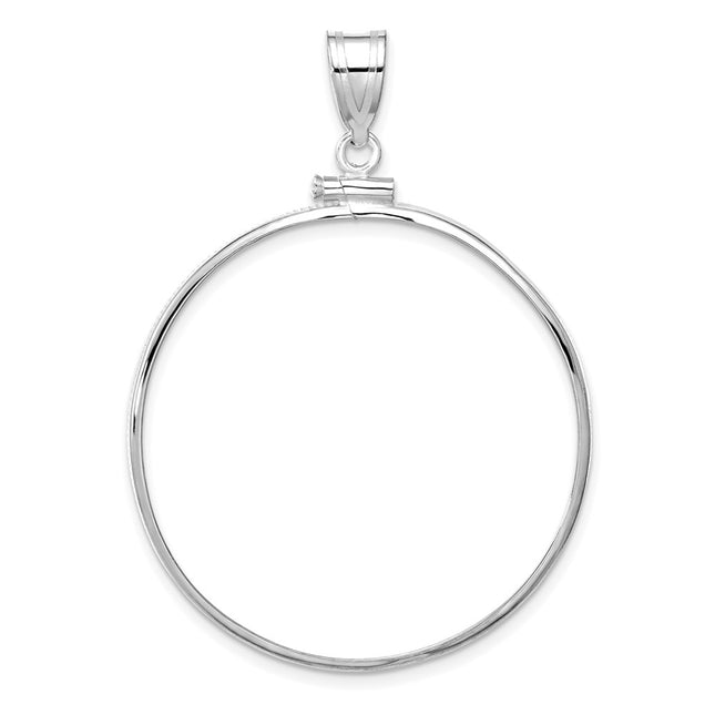 14K white gold pendant