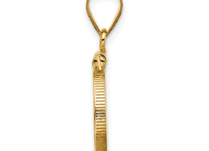 14K gold pendant, alternate view