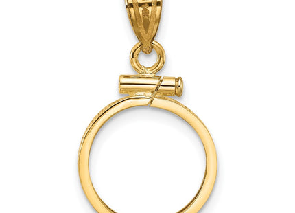 14K gold pendant, another view