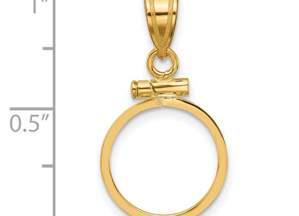 14K gold pendant, further view