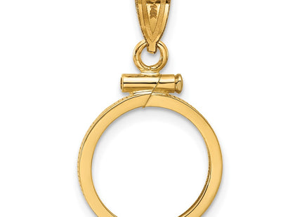 14K gold pendant, another view