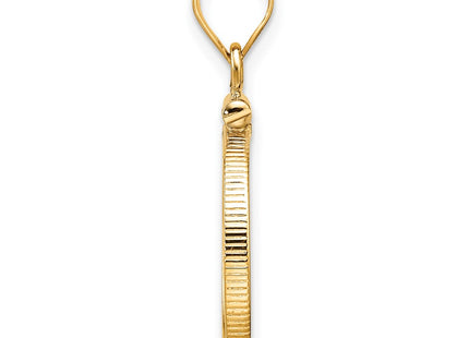 14K gold pendant, alternate view