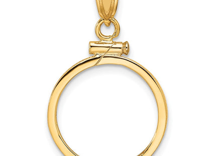 14K gold pendant, another view