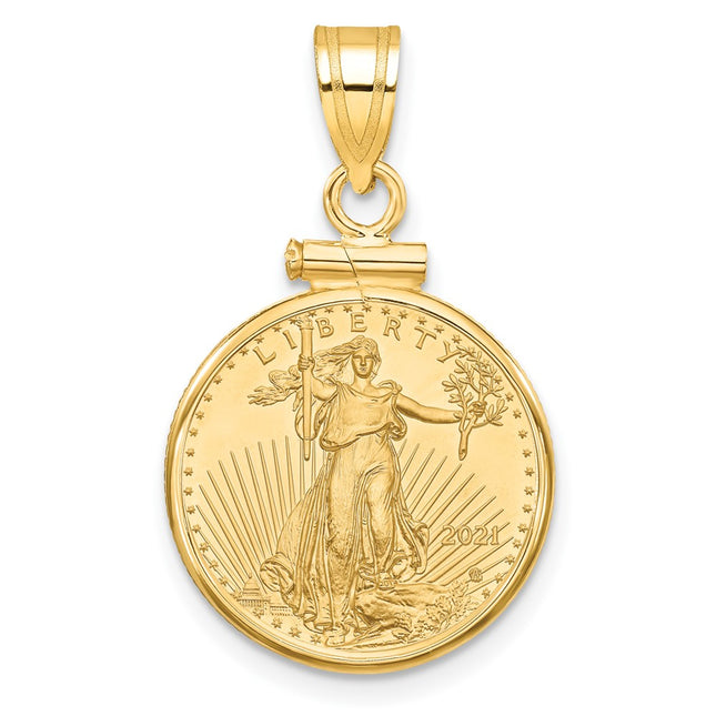 14k Yellow Gold Pendants Style C1885 - Classique Jewelry Inc.