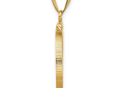 14K gold pendant, alternate view