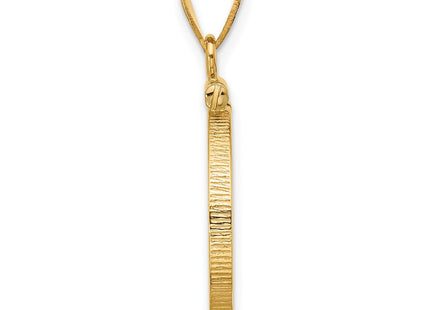 14K gold pendant, alternate view
