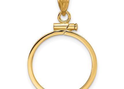 14K gold pendant, another view