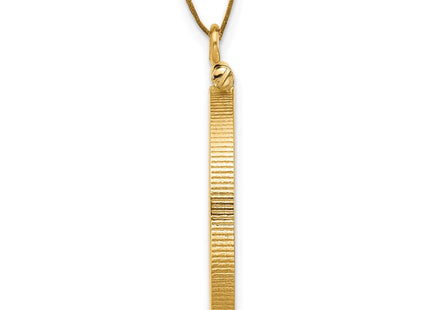 14K gold pendant, alternate view