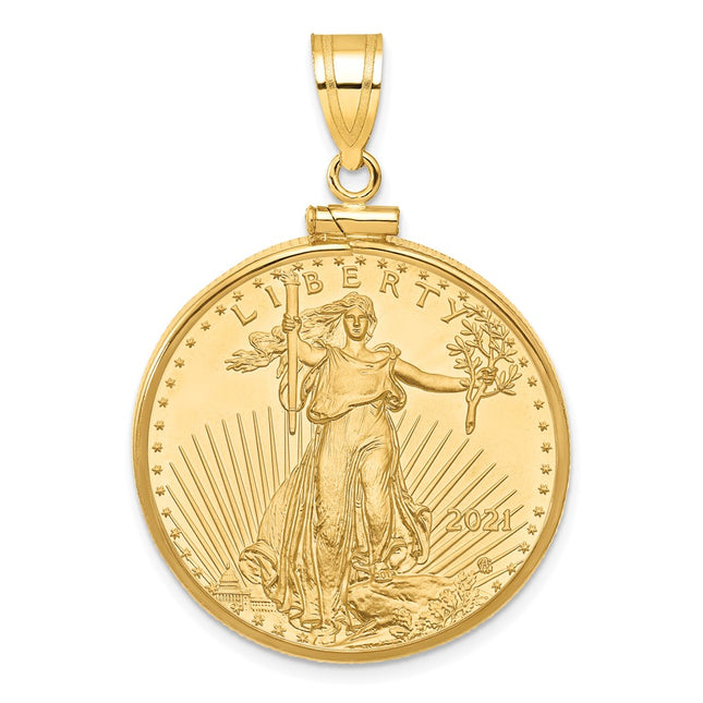 14k Yellow Gold Pendants Style C1885 - Classique Jewelry Inc.