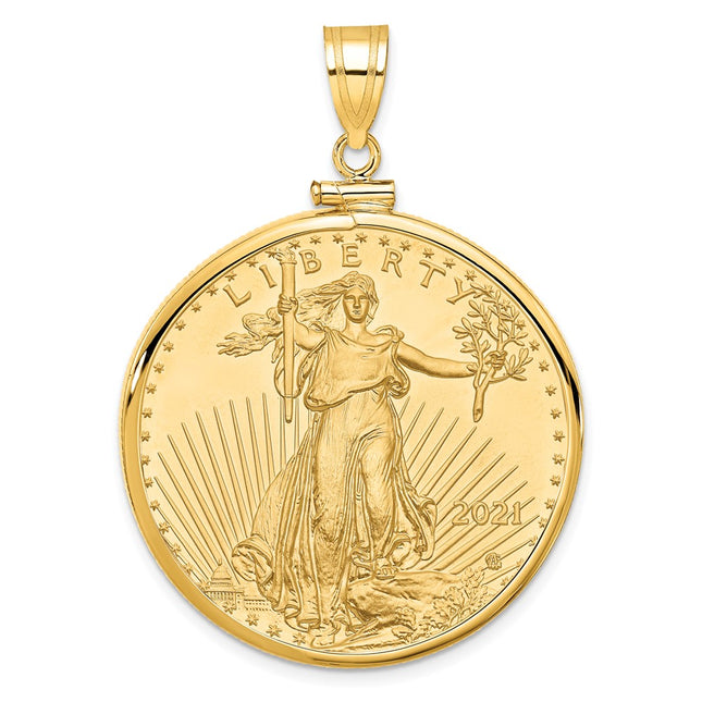 14k Yellow Gold Pendants Style C1885 - Classique Jewelry Inc.