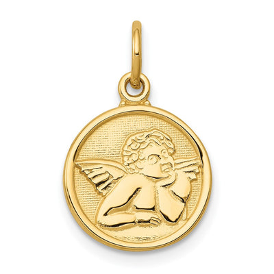 14K gold angel charm