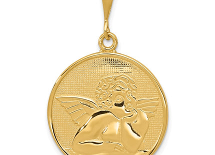14K gold angel pendant