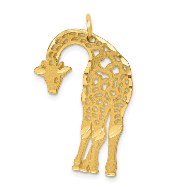 14k Giraffe Charm, 29 x 20mm