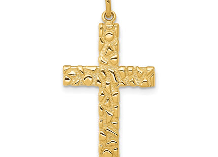 14K gold cross pendant