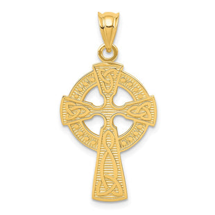14k Celtic Cross Pendant (Style C1942)