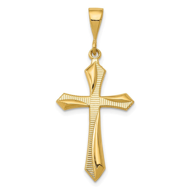 14K gold cross pendant