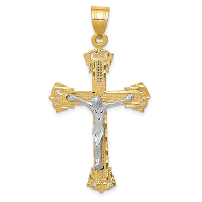 14K gold crucifix pendant