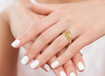 14k Yellow Gold Rings Style C2061 - Classique Jewelry Inc.