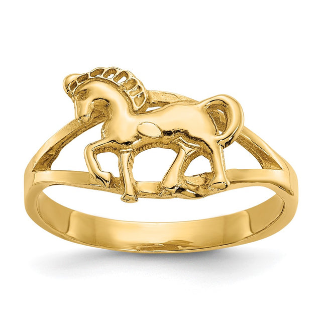14k Yellow Gold Rings Style C2061 - Classique Jewelry Inc.