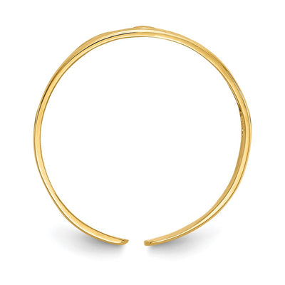 14K Floral Toe Ring