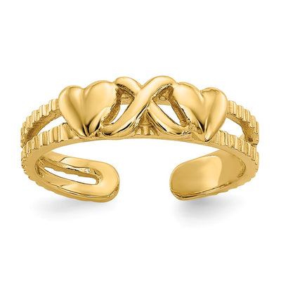 14K gold heart ring