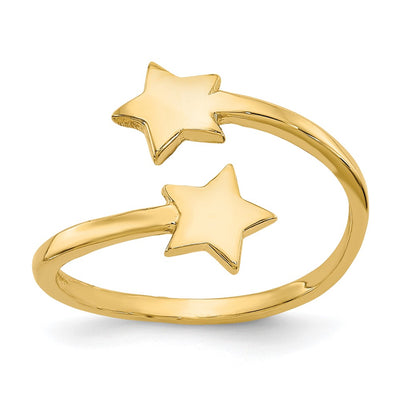 14K gold star ring