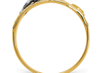 14k Two-tone Rings Style C2118 - Classique Jewelry Inc.