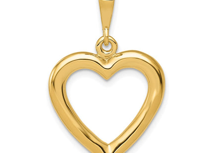 14K gold heart pendant