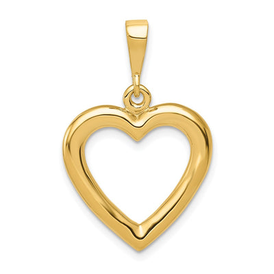 14K gold heart pendant