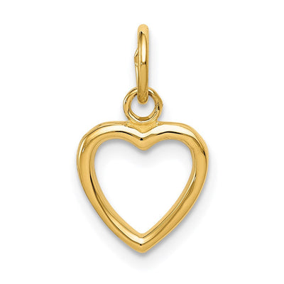 14K gold heart pendant