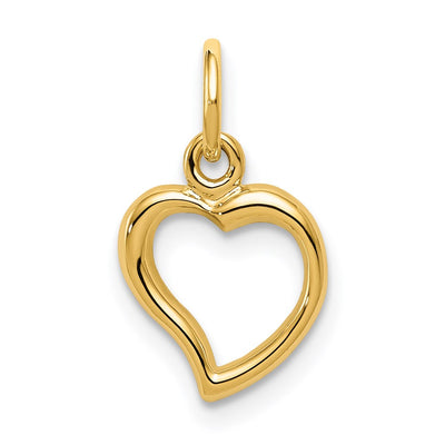 14K gold heart pendant