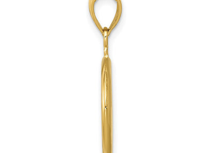 14K gold pendant, alternate view