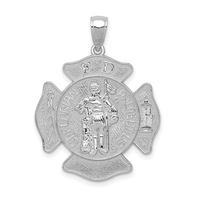 14K white gold pendant