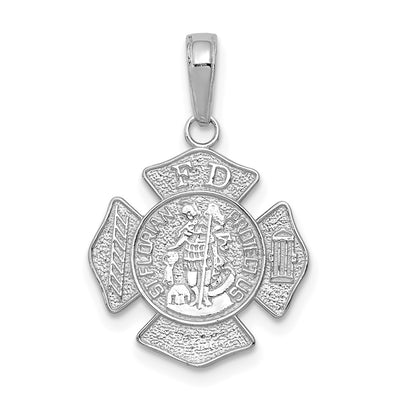 14K white gold pendant