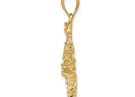 14K gold pendant, alternate view