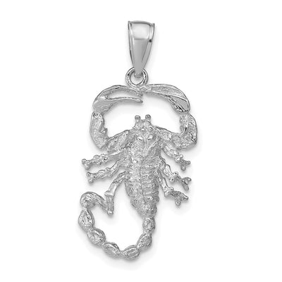 14K white gold pendant