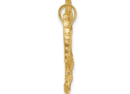 14K gold pendant, alternate view