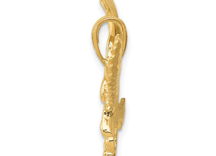 14K gold pendant, alternate view