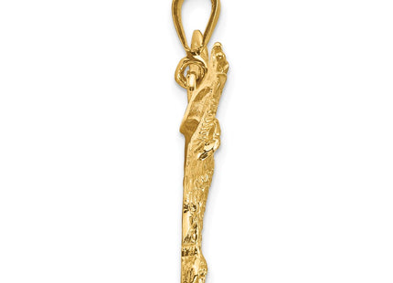 14K gold pendant, alternate view