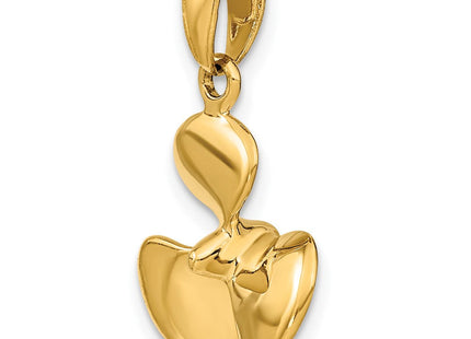 14K Polished 3-D Propeller Pendant (Style C2480)