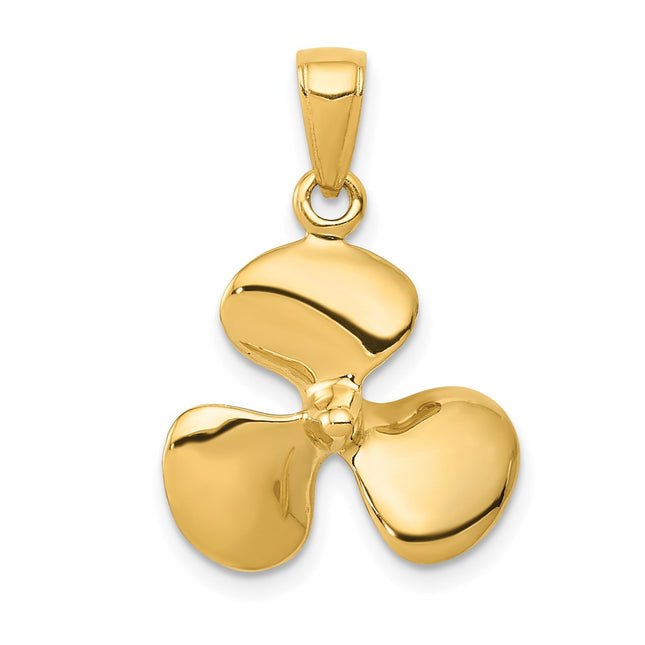 14k Yellow Gold Pendants Style C2480 - Classique Jewelry Inc.