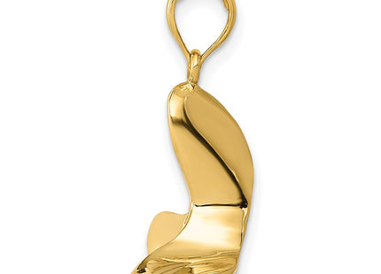 14K gold pendant, alternate view