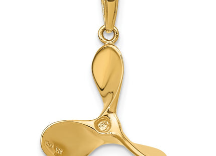 14K gold pendant, another view